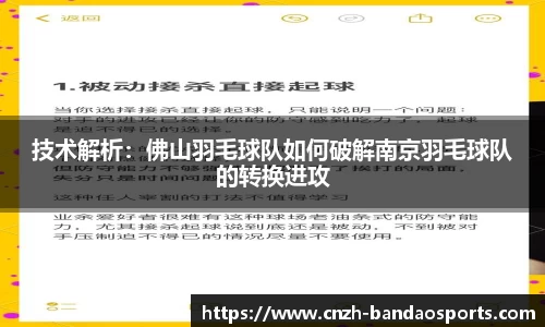 技术解析：佛山羽毛球队如何破解南京羽毛球队的转换进攻